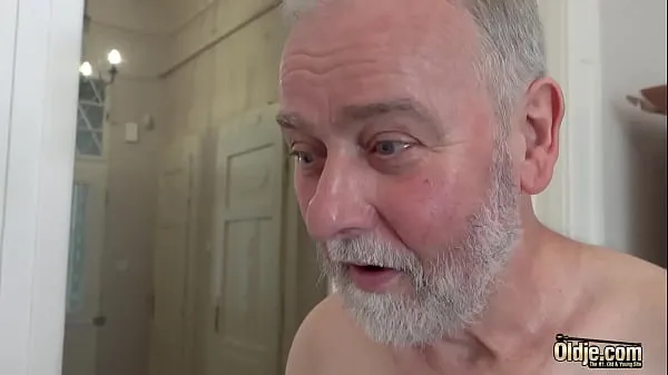 Menő White hair old man has sex with nympho teen that wants his cock insider her meleg filmek