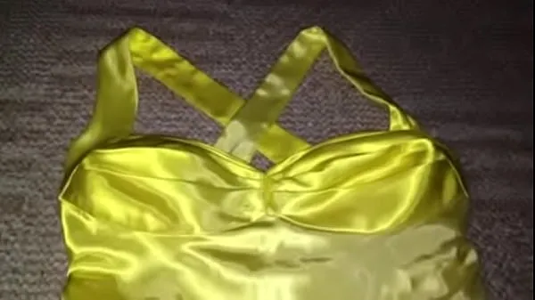 Hot Yellow & White Ombre Satin Homecoming Dress warm Movies