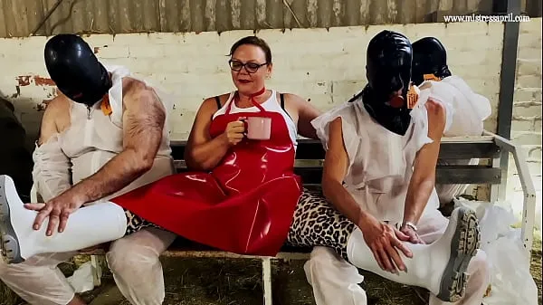 Hot Dominatrix Mistress April - The Milking Barn warm Movies