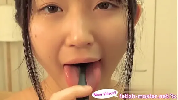 गर्म Japanese Asian Tongue Spit Fetish गर्म फिल्में
