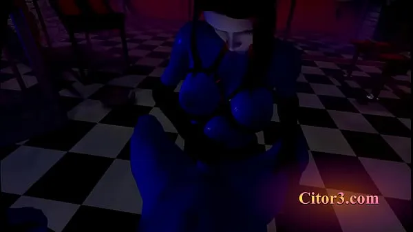 Hot Citor3 3D VR Game: SFM dungeon femdom mistress latex handjob cum again twice; cum in mouth warm Movies