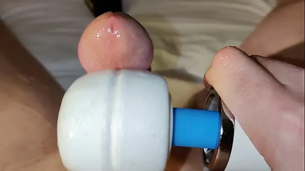 Hete 050 02 Close Up With Hitachi Wand Vibrating Cum Out Of My Dick Part 2 warme films