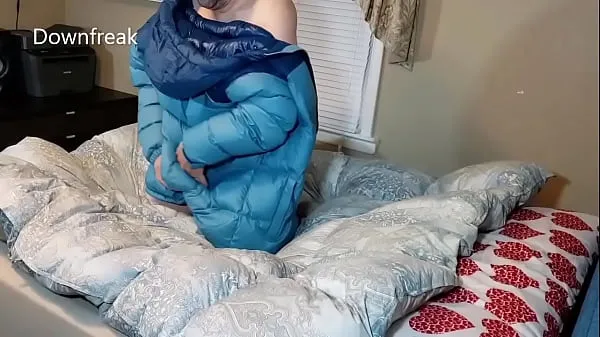 Hot Humping North Face Down Jacket And Covers It With Cum warm Movies