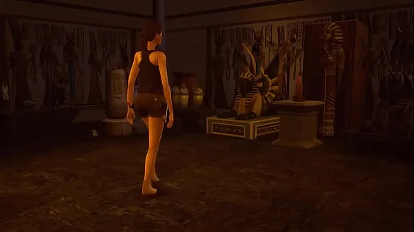 热Sims 4. Tomb Raider Parody. Part 5 - Trial of Lara Croft温暖的电影