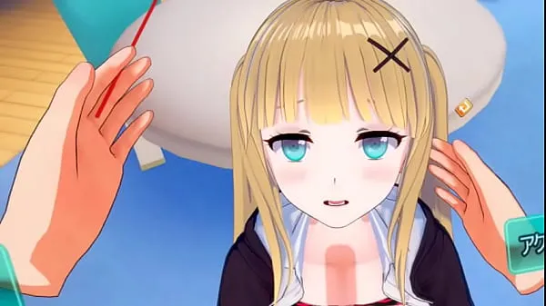 Hot Eroge Koikatsu! VR version] Cute and gentle blonde big breasts gal JK Eleanor (Orichara) is rubbed with her boobs 3DCG anime video warm Movies