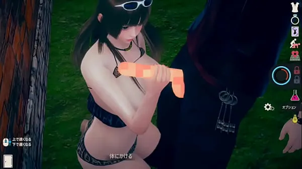 Heta Personality lethargy but nogusa] AI 〇 woman play video (Hime cut big breasts Himeko edition) uninhabited island life system real 3DCG eroge [hentai game varma filmer