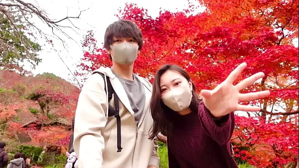 Heiße Echtes Sex-Voyeur-Video eines Paares, das in Kyoto reistwarme Filme