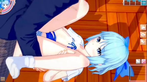 Hot Eroge Koikatsu! ] Touhou Cirno rubs her boobs H! 3DCG Big Breasts Anime Video (Touhou Project) [Hentai Game Toho Cirno warm Movies