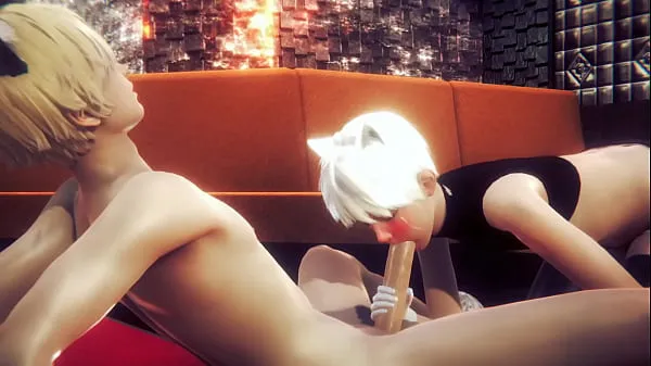 뜨거운 Yaoi Femboy - Alan Handjob and blowjob - Sissy Trap Crossdresser Anime Manga Japanese Asian Game Porn Gay 따뜻한 영화