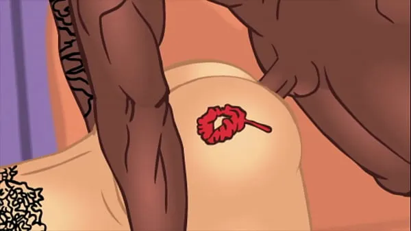 Tattoo bubble butt Latina gets her phat ass slammed by bbc cartoon parody Filem hangat panas