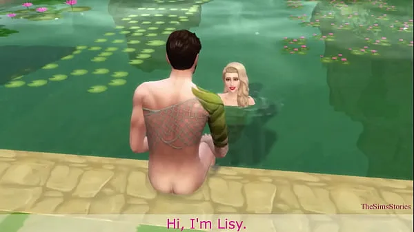 뜨거운 Sims 4 Innocent blonde fucked by a stranger on an island by the pool, my real voice 따뜻한 영화