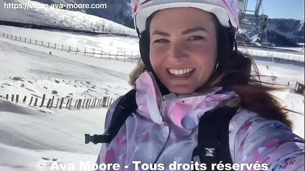 Hete Ava Moore - Skiers catch me dildoing my ass - VLOG X warme films