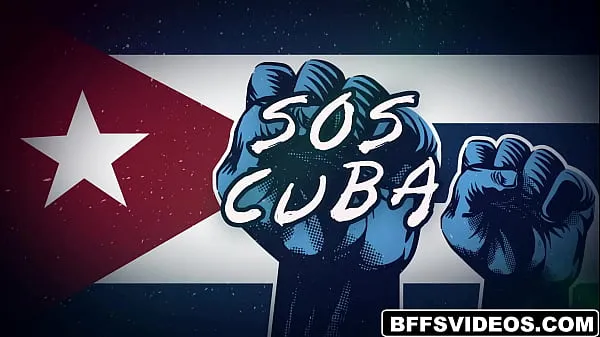 Heiße Die heißen Kubanerinnen Gabriela Lopez, Scarlett Sommers und Serena Santos schütteln ihre riesigen Ärsche und halten Protestschilder auf den Straßen und sammeln mutig Spenden für Kubawarme Filme