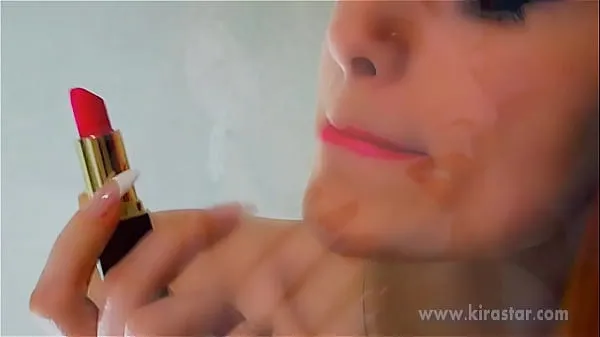 گرم Kira Star Lipstick Fetish گرم فلمیں