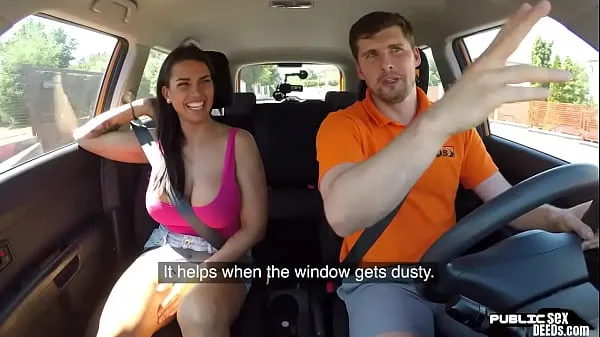 أفلام ساخنة Hugetits eurobabe gets pounded by her driving instructor دافئة