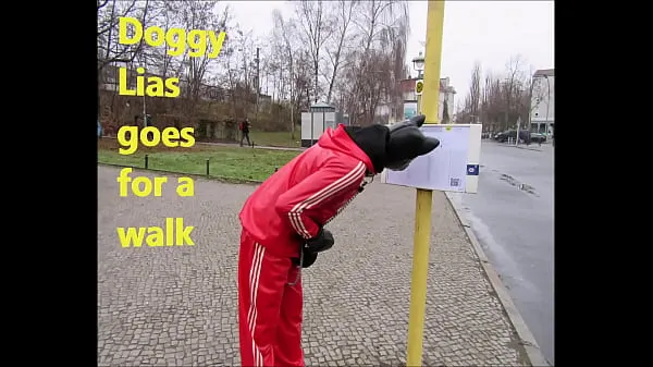 Hot 083 Doggy Lias goes for a walk warm Movies