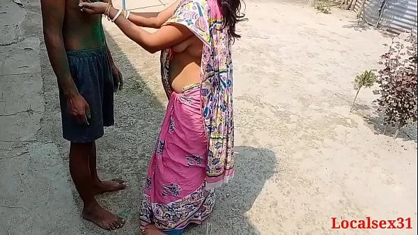 Heta Pink Saree Beautiful Bengali Bhabi Sex In A Holi(Official video By Localsex31 varma filmer
