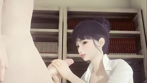 Heiße Hentai Uncensored - Shoko wichst und spritzt ihr ins Gesicht und wird gefickt, während sie ihre Titten packt - japanischer asiatischer Manga Anime Game Pornwarme Filme
