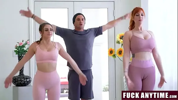 뜨거운 FuckAnytime - Yoga Trainer Fucks Redhead Milf and Her as Freeuse - Penelope Kay, Lauren Phillips 따뜻한 영화