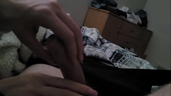 Hot huge cumshot all over teens hand after slow handjob and tease warm Movies