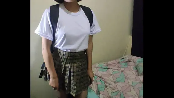 Barely legel teen student girl playing with her pussy Filem hangat panas