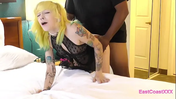 Heta Skinny tattooed blonde gets fucked by BBC varma filmer