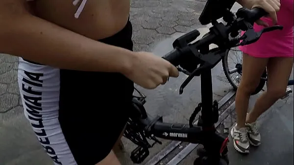 Hot Two hotties cycling without panties in the rain - Barbara Alves- Pernocas warm Movies