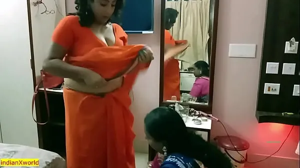Heiße Desi betrügt Ehemann von Ehefrau erwischt!! Familiensex mit Bangla-Audiowarme Filme