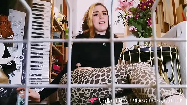 گرم POV - You are a submissive man in a cage humiliated by sexy French dominatrix گرم فلمیں