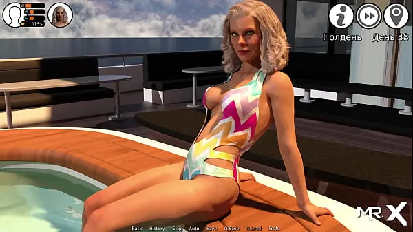 뜨거운 WaterWorld - Tight swimsuit and sex in cabin E1 따뜻한 영화