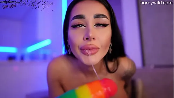 Hete I like to fuck my mouth hard with big dildo warme films