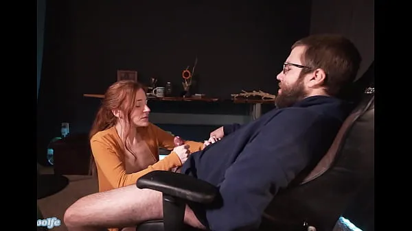 Hot Redhead gets sloppy all over cock until it explodes all over their hands warm Movies