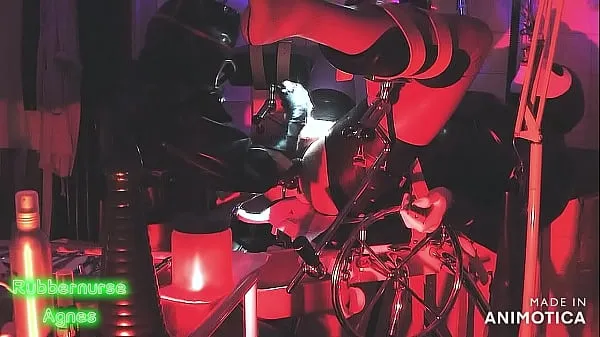 गर्म Rubbernurse Agnes - Heavy Rubber Horror Clinic - prostate treatment and massive anal fist fucking गर्म फिल्में