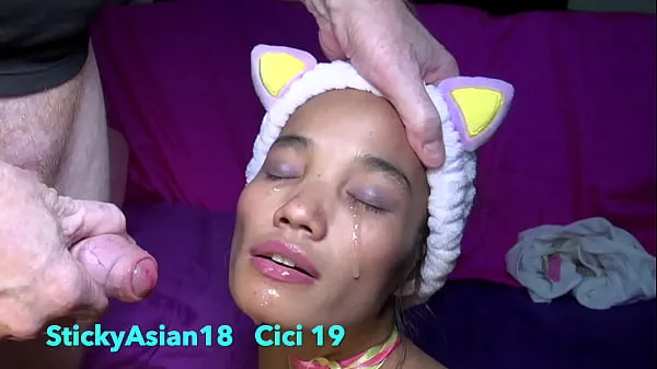 Hot StickyAsian18 cutey Cici gets a fun cock ramming before watching TV warm Movies