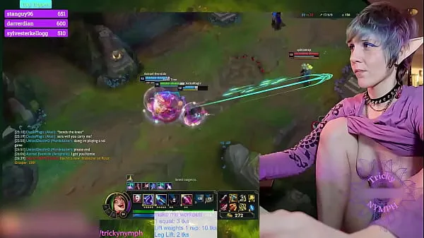 Hot Gamer Girl Crushes it as Jinx on LoL! (Tricky Nymph on CB warm Movies
