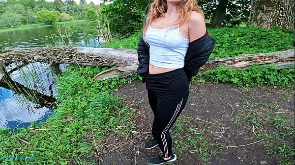 Hot Masturbating her to orgasm in public near river - ProgrammersWife warm Movies