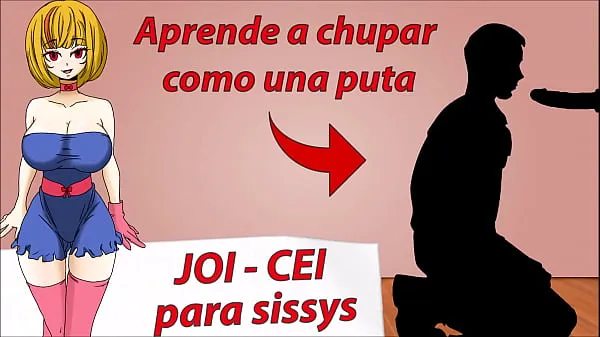 Hot Tutorial for sissies. How to give a good blowjob. JOI CEI in Spanish warm Movies
