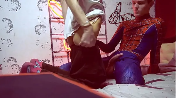 Kuumia Spiderman saves the world and Casey's mouth lämpimiä elokuvia