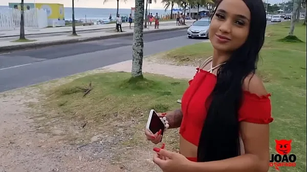 Hotte The Young Michelly Beatriz On Rio de Janeiro Beach With Joao O Safado varme filmer