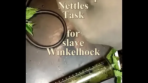 Hot Penis pump nettles task for slave Winkelhock warm Movies