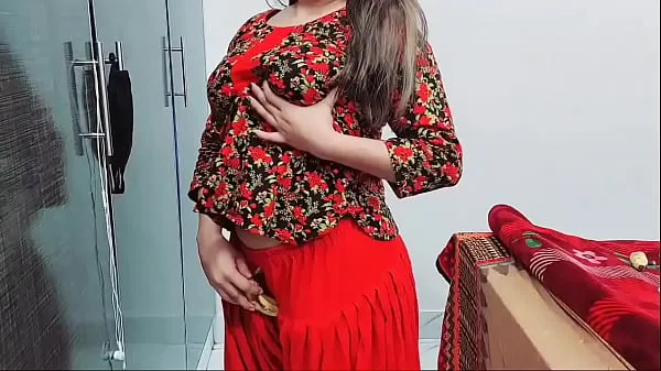 Heiße XXX pakistanische Frau anal und Muschi Dildofick vor ihrem Cuckold-Ehemann mit klarem Hindi-Dirty-Talkingwarme Filme