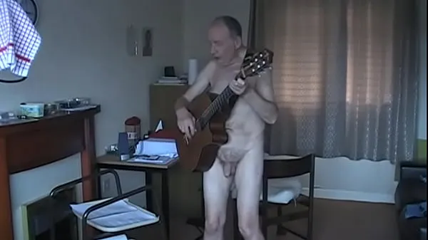 Jim Redgewell stripping naked and performing one of his own music compositions Filem hangat panas