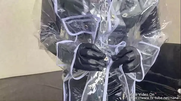 Καυτές fx-tube net] Transparent raincoat self bondage orgasm play ζεστές ταινίες