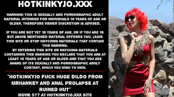 Gorące Hotkinkyjo fuck huge dildo from mrhankey and anal prolapse at ruined hutciepłe filmy