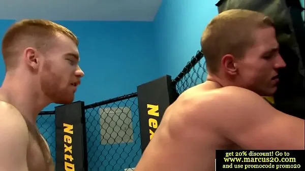 Nóng Ginger gay drilling muscled straight guy Phim ấm áp