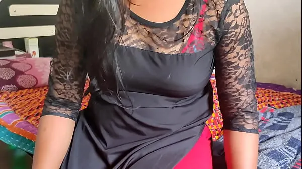 Hot Stepsister seduces stepbrother and gives first sexual experience, clear Hindi audio with Hindi dirty talk - Roleplay warm Movies