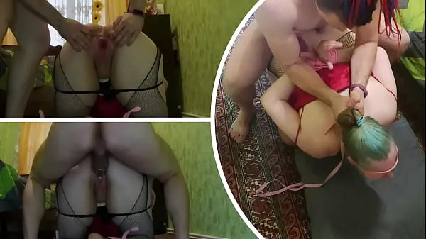 Menő Dude ties up and anal fucks a neighbor with a big ass in BDSM style meleg filmek