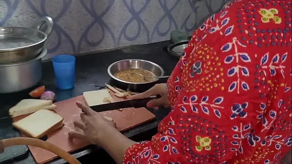 Hot Seeing the maid cooking food in the kitchen, she did not like it, then started pelting it on the same warm Movies