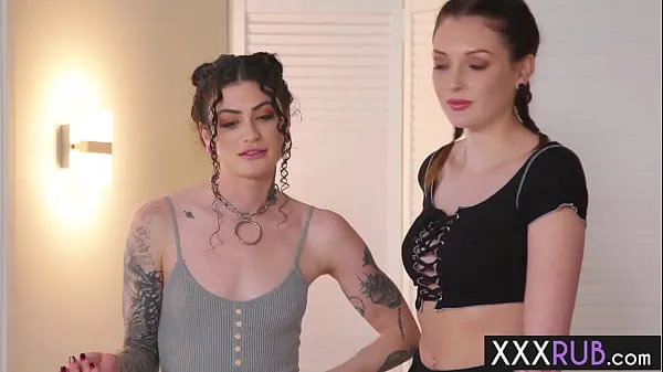 گرم Lydia Black licking teens Charlotte Sins pussy and ass after she massaged her hot body گرم فلمیں