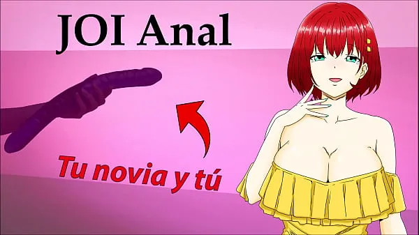 JOI Anal hentai: your girlfriend wants to try her double dildo Filem hangat panas
